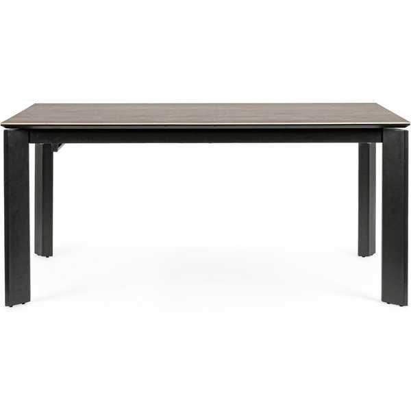 mutoni Tavolo allungabile Briva grigio-nero 160-220x90  