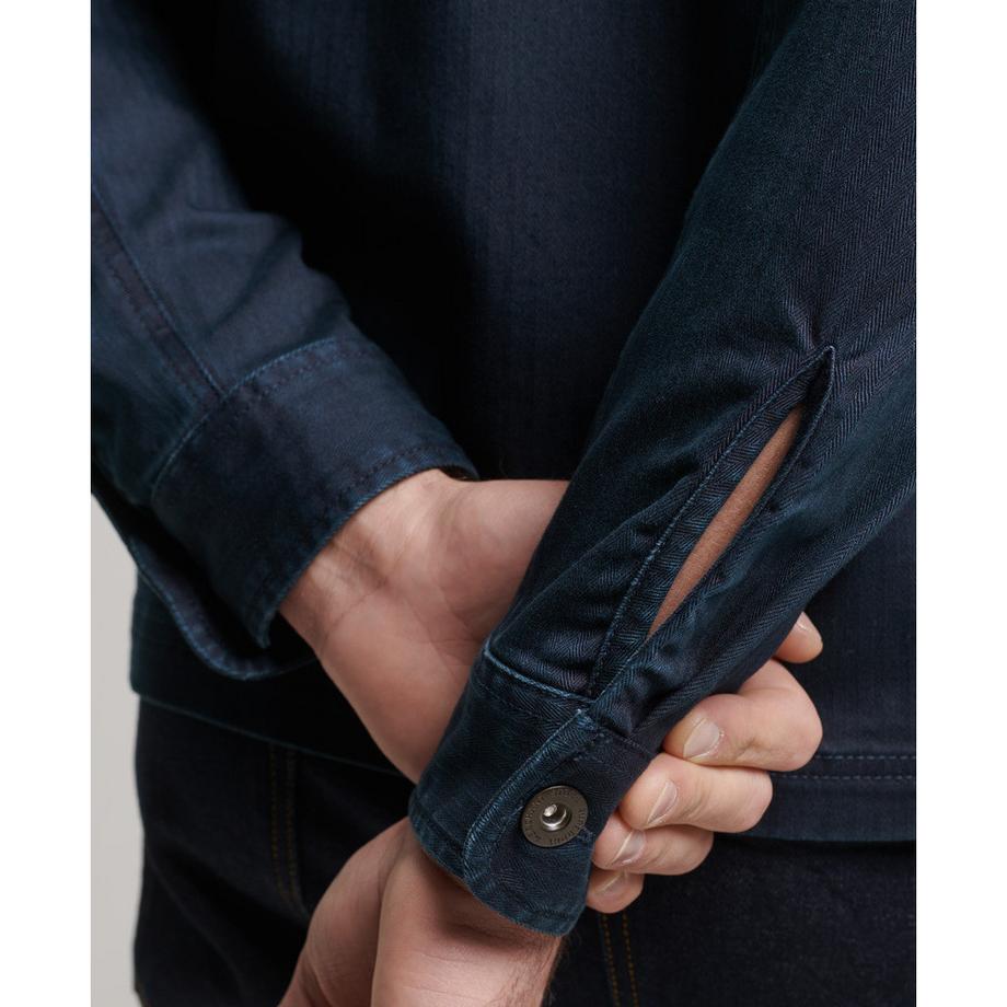 Superdry Fischgrätenmuster Überhemd  