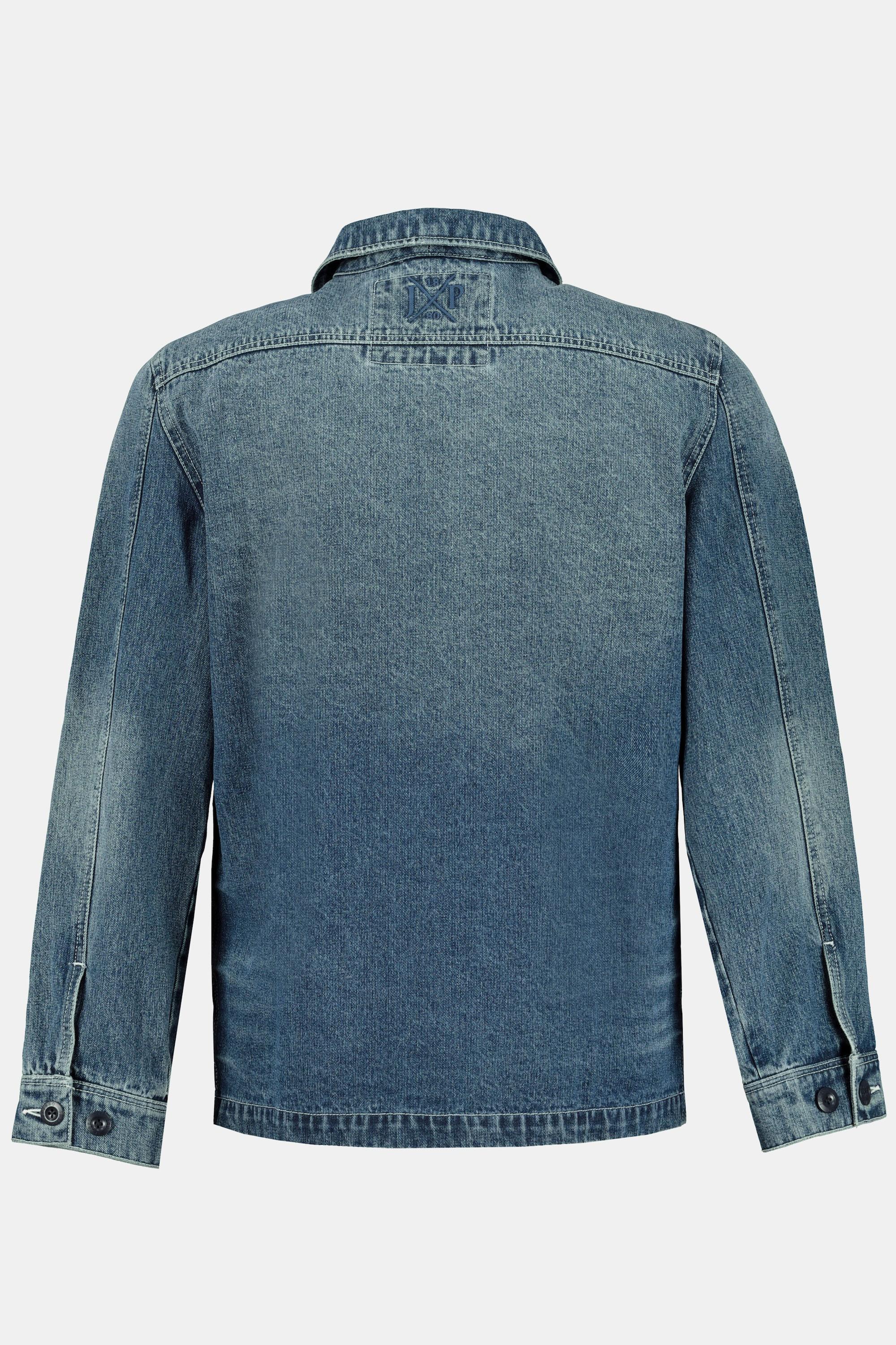 JP1880  Veste en jean pour le bureau avec grandes poches 