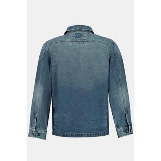 JP1880  Veste en jean pour le bureau avec grandes poches 