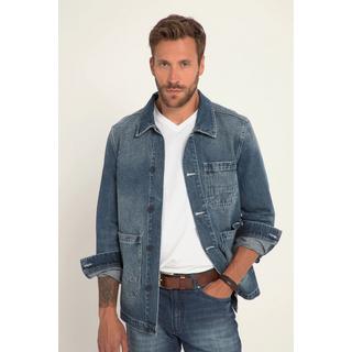 JP1880  Veste en jean pour le bureau avec grandes poches 