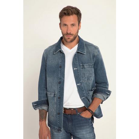 JP1880  Veste en jean pour le bureau avec grandes poches 