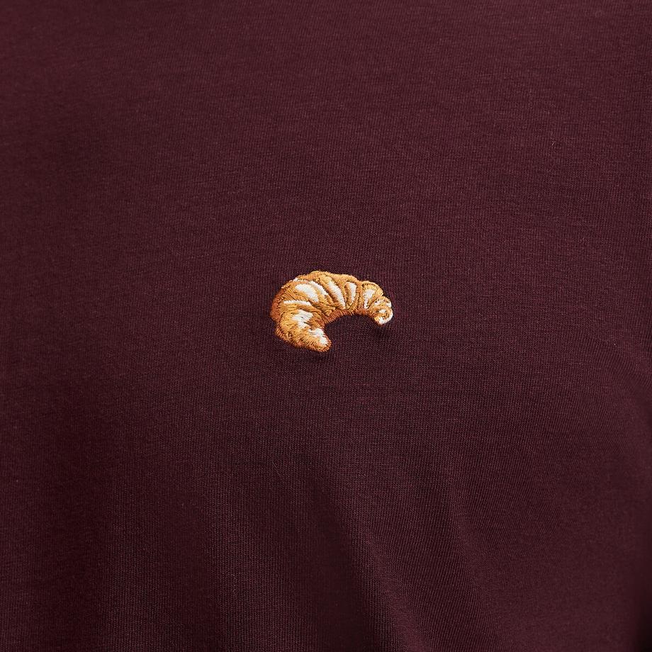 La Redoute Collections T-shirt Regular Fit avec broderie croissant  