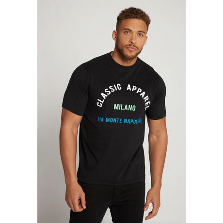 JP1880  T-shirt a mezze maniche con stampa "Milano" e scollo a girocollo 