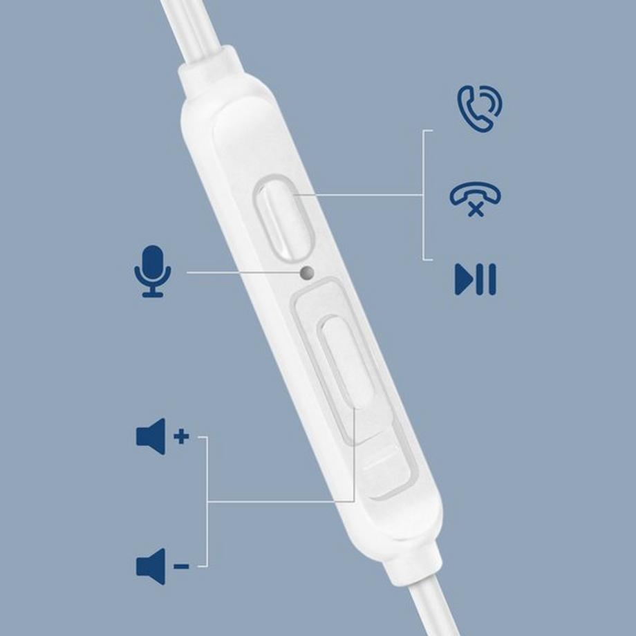 Avizar  Ecouteurs Filaires USB-C LinQ Argent 
