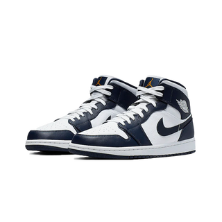 NIKE  Air Jordan 1 Mid  Metallic  Obsidian 