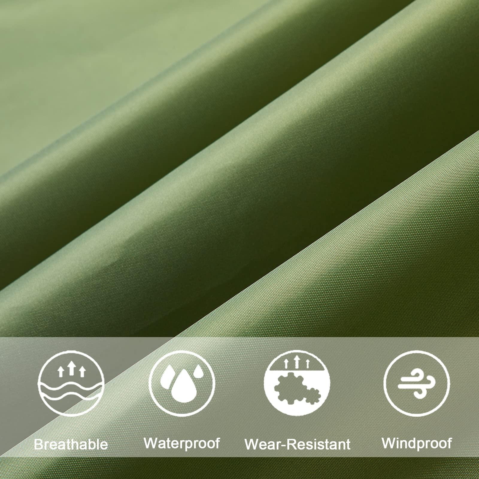 Alopini Kapuzen Regencape mit Reissverschluss Wiederverwendbarer Regenmantel  