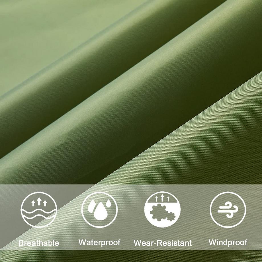 Alopini Mantella Antipioggia con Cappuccio Cerniera Riutilizzabile  