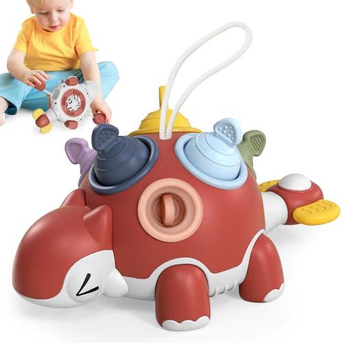 Activity-board  Jouet CastleMotor, jouet sensoriel pour bébé, jouet pour enfant Dino, jouet d'apprentissage précoce, jouet de rotation Pop Fidget 