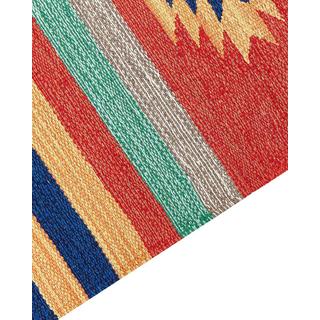 Beliani Tapis en Coton Traditionnel HATIS  