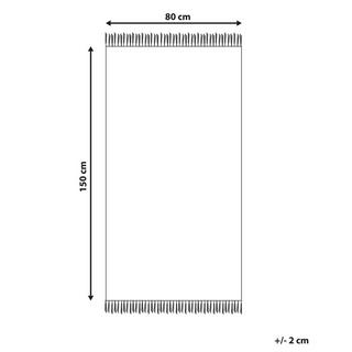 Beliani Tapis en Coton Traditionnel HATIS  