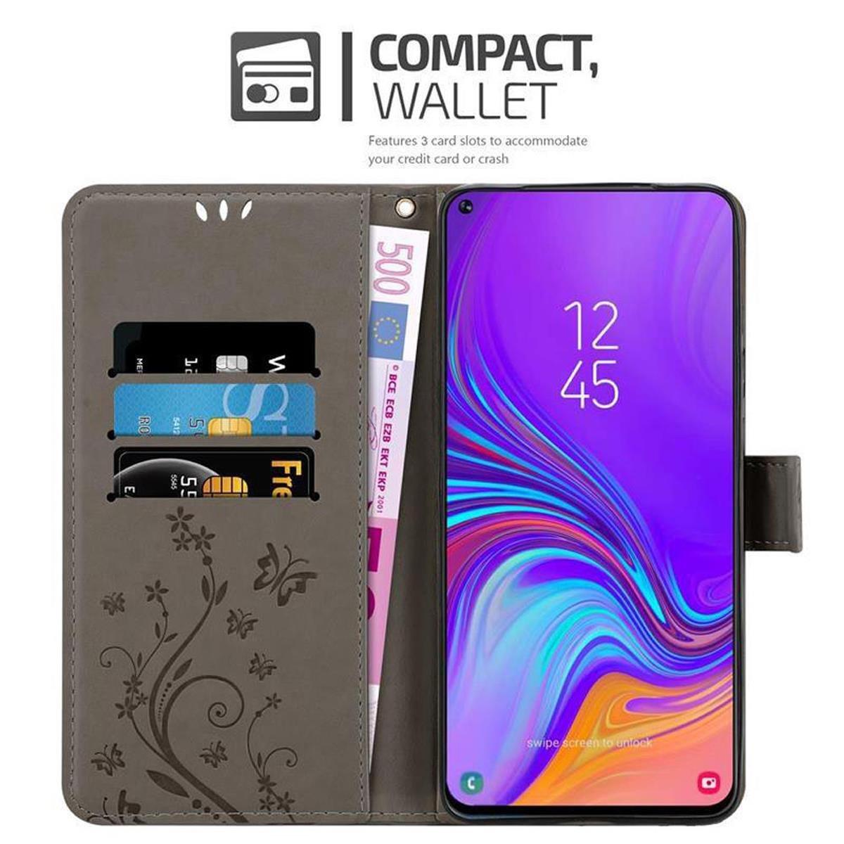 Cadorabo  Hülle für Samsung Galaxy A8s Blumen Design Magnetverschluss 