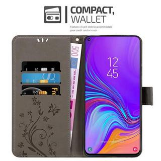 Cadorabo  Hülle für Samsung Galaxy A8s Blumen Design Magnetverschluss 