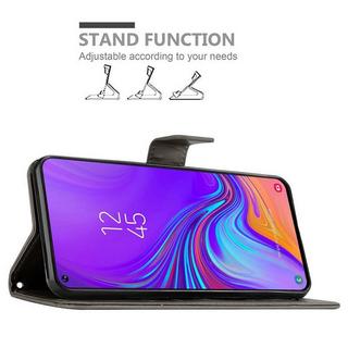 Cadorabo  Hülle für Samsung Galaxy A8s Blumen Design Magnetverschluss 