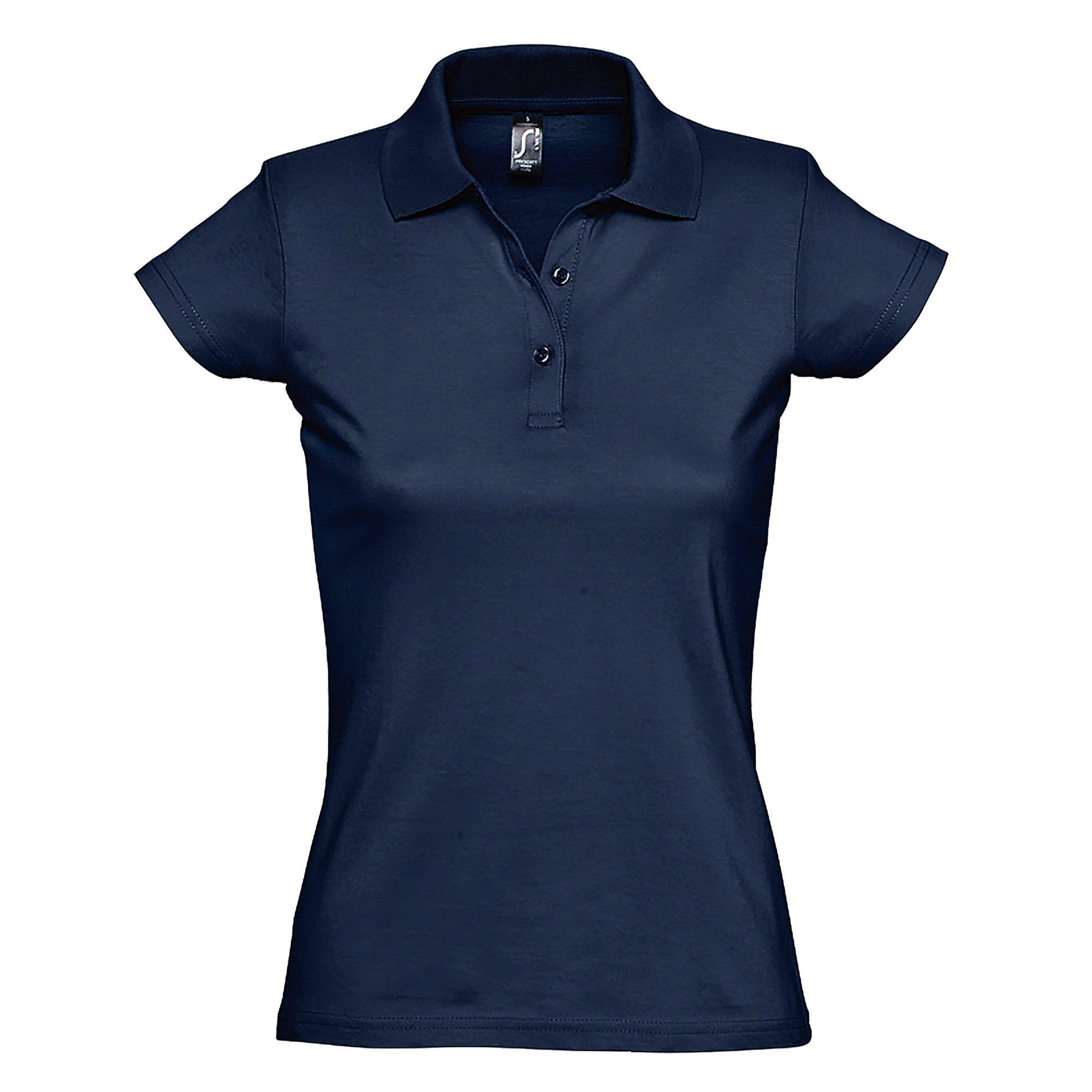 Image of Prescott Jersey Poloshirt, Kurzarm Damen Marine XL