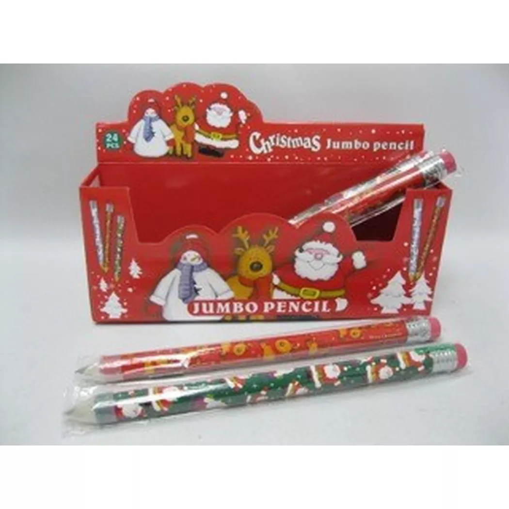 Roost -  Xmas Jumbo Bleistift XM105 2 ass. Weihnachtsmotive, 1 Stück, Multicolor