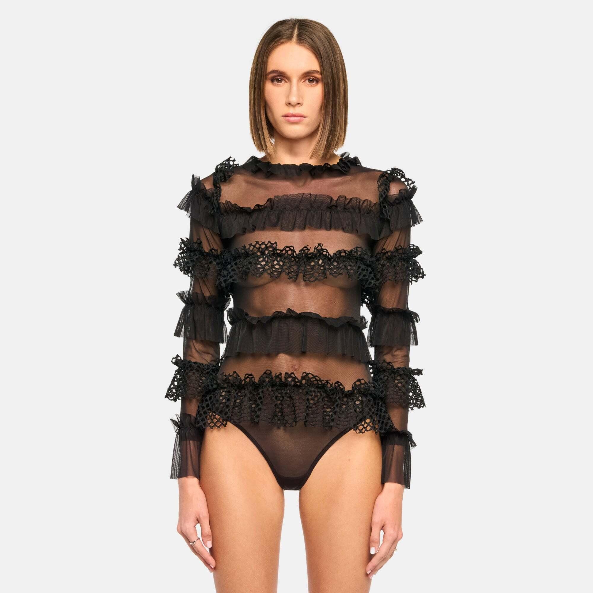 Image of Grace Bodysuit Damen Schwarz XS