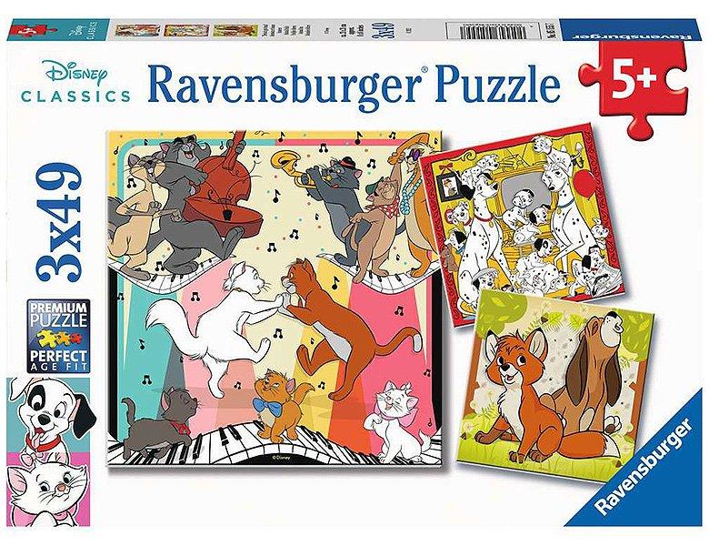 Image of Kinderpuzzel 3x49 stukjes Disney Multiproperty