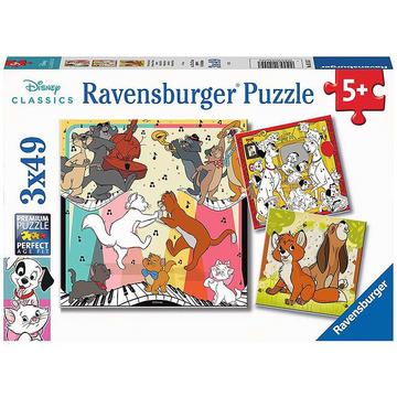 Ravensburger Kinderpuzzel 3x49 stukjes Disney Multiproperty