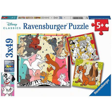 Ravensburger  Puzzle Tierisch gut drauf (3x49) 