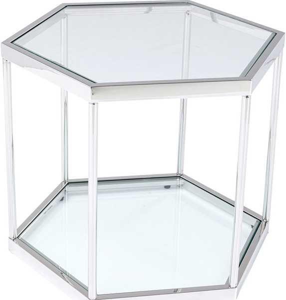 Image of Couchtisch Comb Silber 45cm Couchtisch Comb Silber 45cm