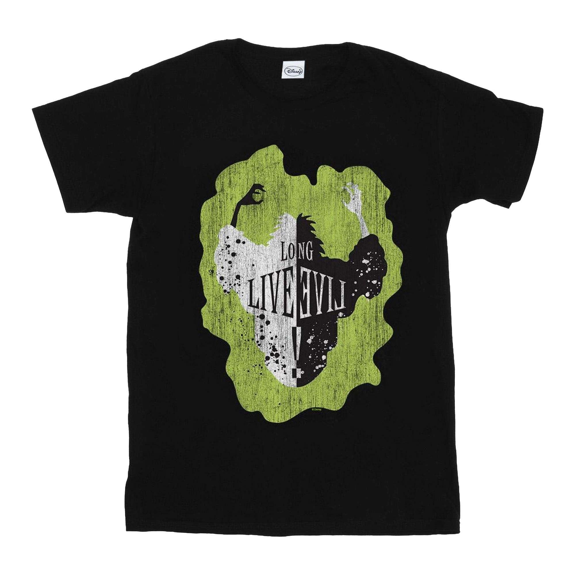 Image of The Descendants Cruella Long Live Tshirt Unisex Schwarz 152-158