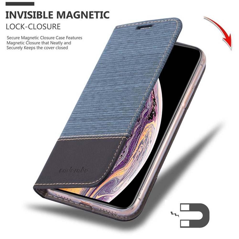 Cadorabo  Housse compatible avec Apple iPhone XS MAX - Coque de protection avec fermeture magnétique, fonction de support et compartiment pour carte 