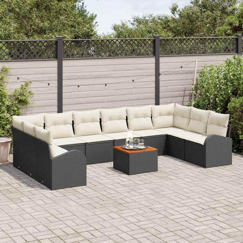 VidaXL Set Divano da Giardino Polyrattan  