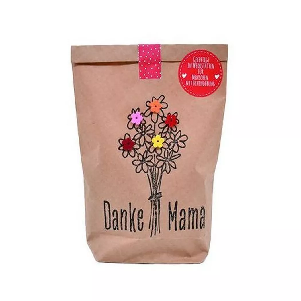 Wunderle - Danke Mama Wundertüte mit Filzblüten Strauss, One Size