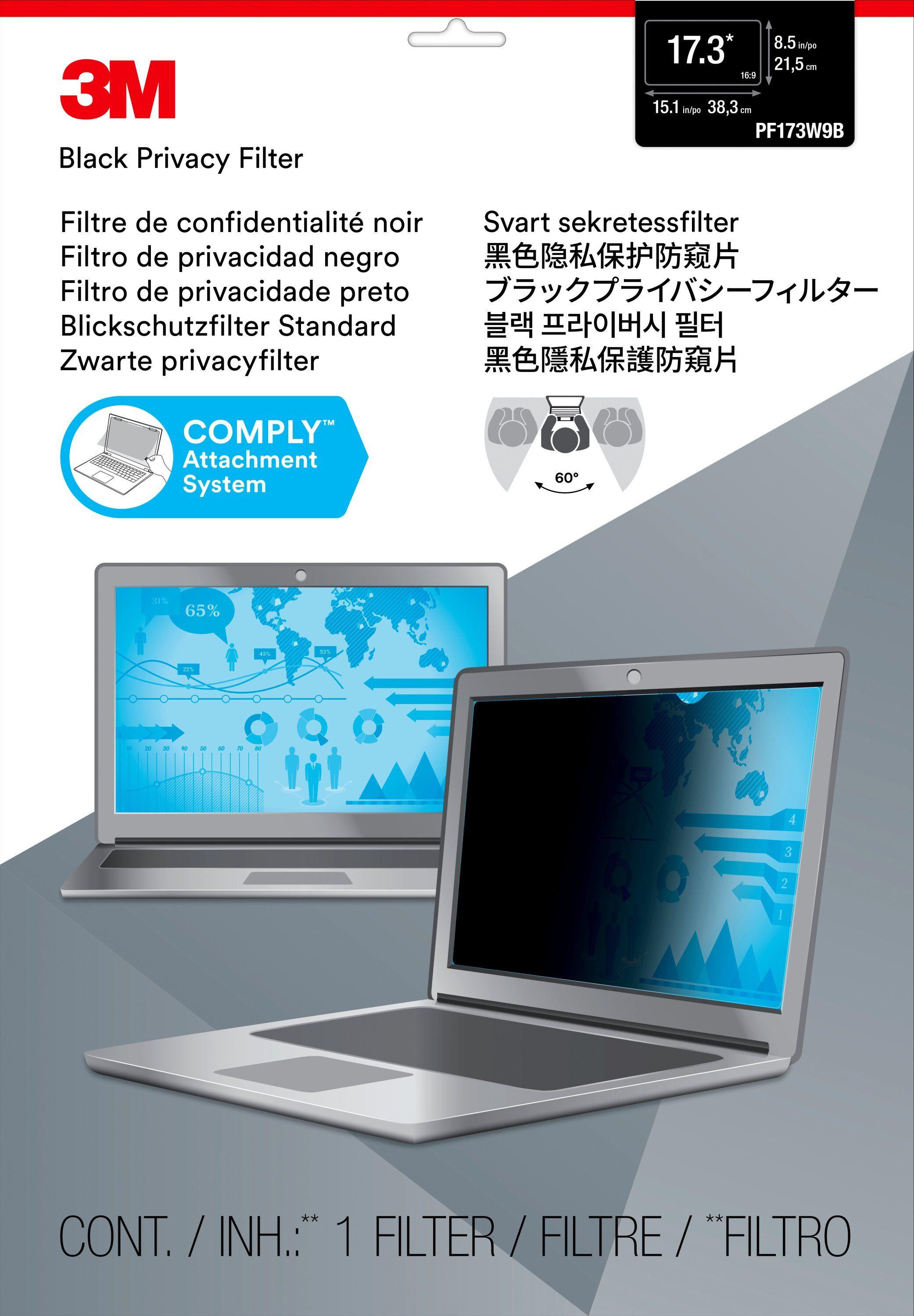 3M  Filtro Privacy per laptop widescreen da 17,3” 