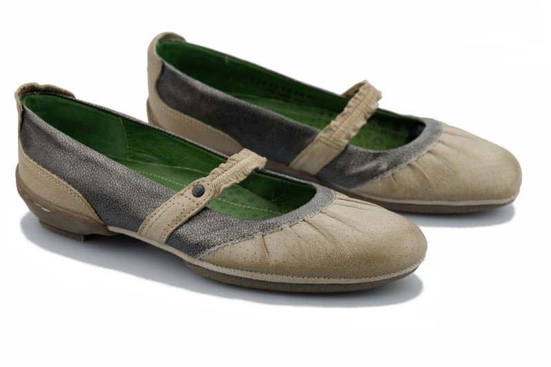 Image of 234.12.04 - Leder Ballerina Damen Beige 37.5