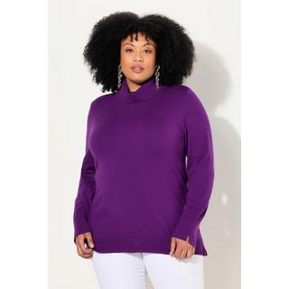 Ulla Popken  Rollkragenpullover, breite Rippbündchen, Langarm 