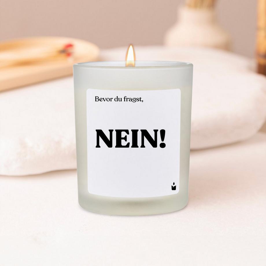 CandleHand Duftkerze Woody Bevor du fragst, Nein!  