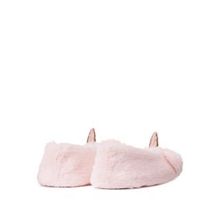 La Redoute Collections  Chaussons peluche tête de chat licorne 