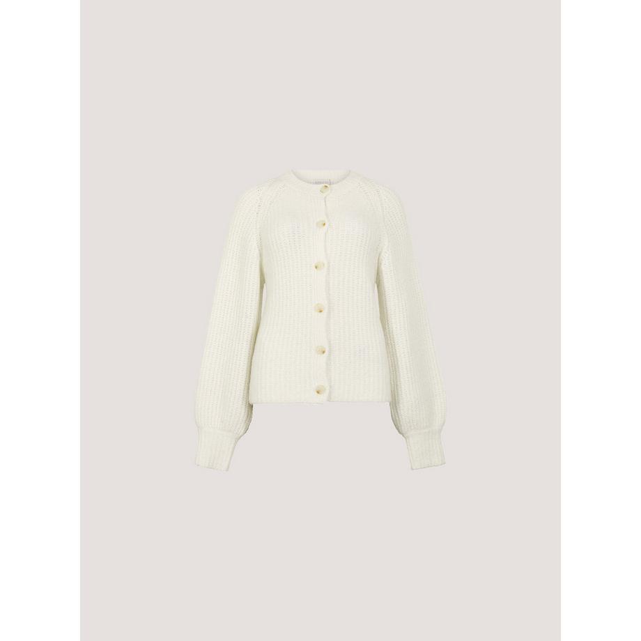 APRICOT Cardigan en maille côtelée épaisse en mélange de coton  