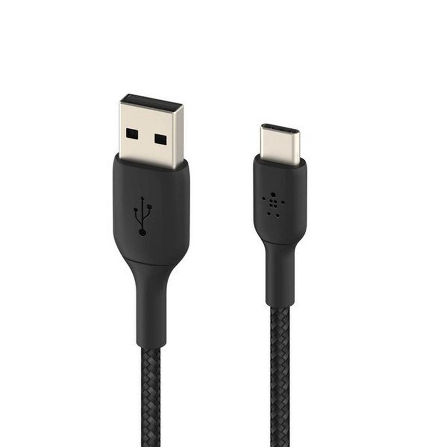 Câble USB-C Tressé en Nylon Belkin Noir