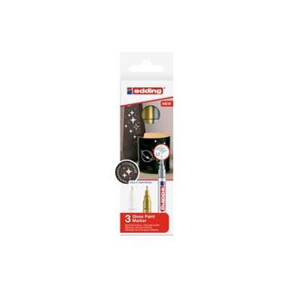 Edding EDDING Paintmarker 751 1-2mm 751-E3-met gold/silver/white 3 Stück  