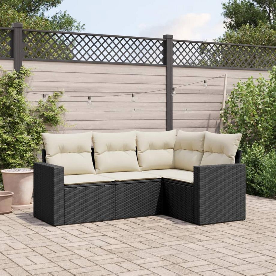 VidaXL Ensemble de canapés de jardin rotin synthétique  
