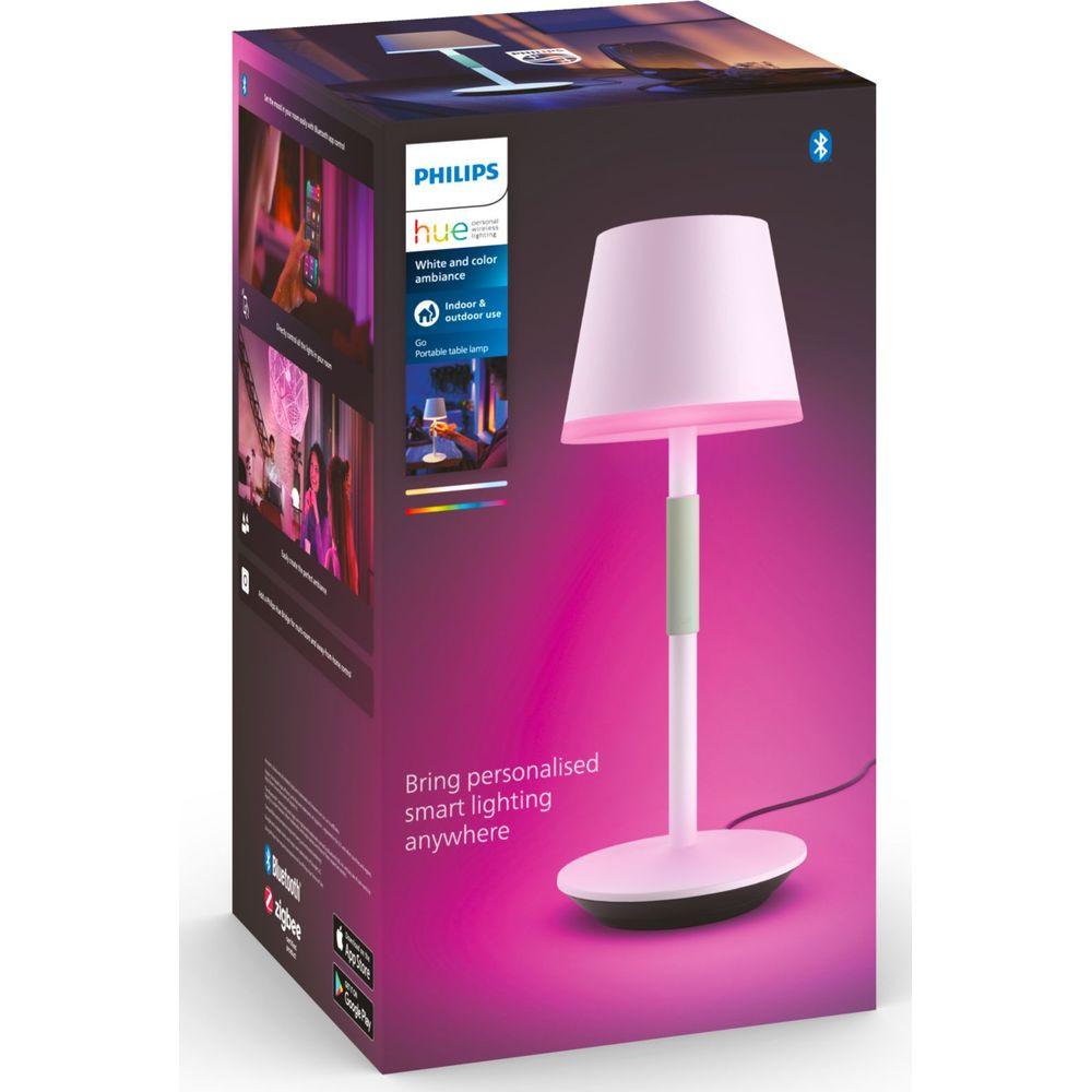 PHILIPS Hue White & Col. Amb. Go  Tischleuchte 370lm Weiss  