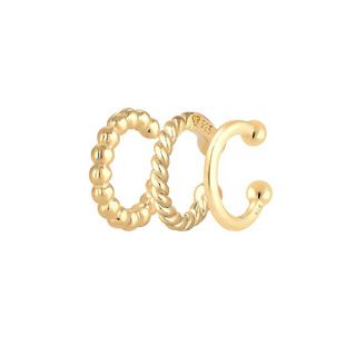 Elli  Ohrringe Earcuff 3Er Set Kugel Geo Minimal 