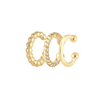 Ohrringe Earcuff 3Er Set Kugel Geo Minimal