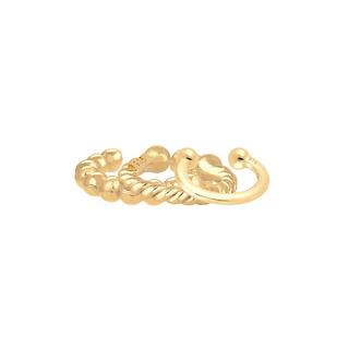 Elli  Ohrringe Earcuff 3Er Set Kugel Geo Minimal 