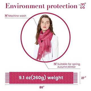 Only-bags.store Warmer Herbst Uni Baumwollschal mit Quasten  