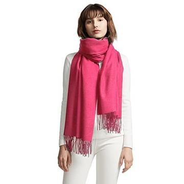 Schal Warm Autumn Plain Cotton with Tassels/Fringes, 40+ Colors Plain & Plaid Pashmina xl Scarfs,