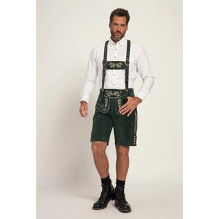 JP1880  Lederhosen in tradizionale stile Tracht in pelle vera con ricami 