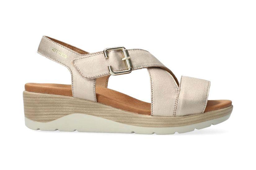 Image of Claudine - Leder Sandale Damen Silber 40