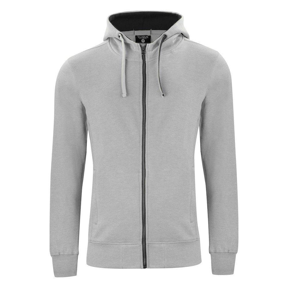 Image of Classic Hoodie Mit Durchgehendem Reißverschluss Herren Grau XS