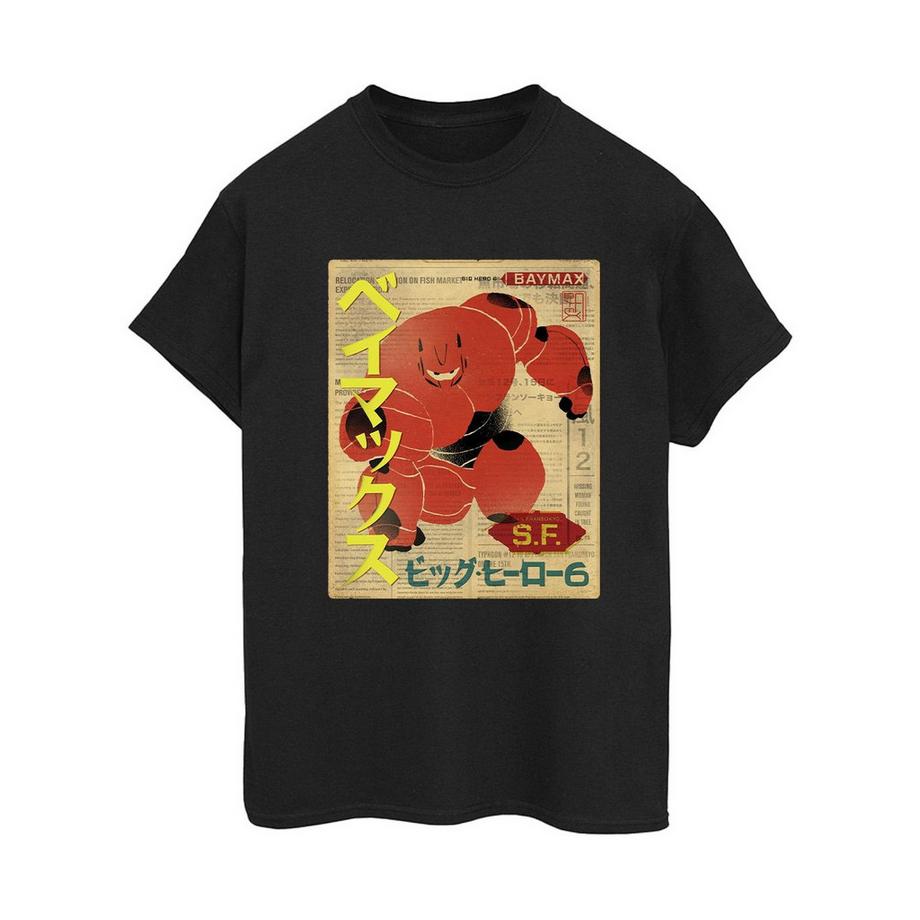 Disney Big Hero 6 Baymax Newspaper T-Shirt  