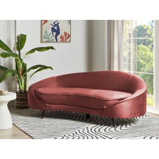 Beliani 3 Sitzer Sofa aus Samtstoff Glamourös SAVAR  