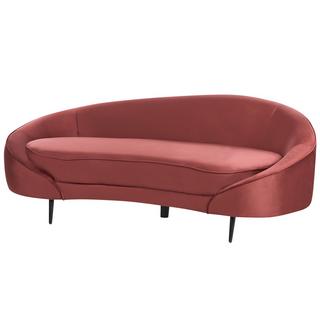 Beliani 3 Sitzer Sofa aus Samtstoff Glamourös SAVAR  